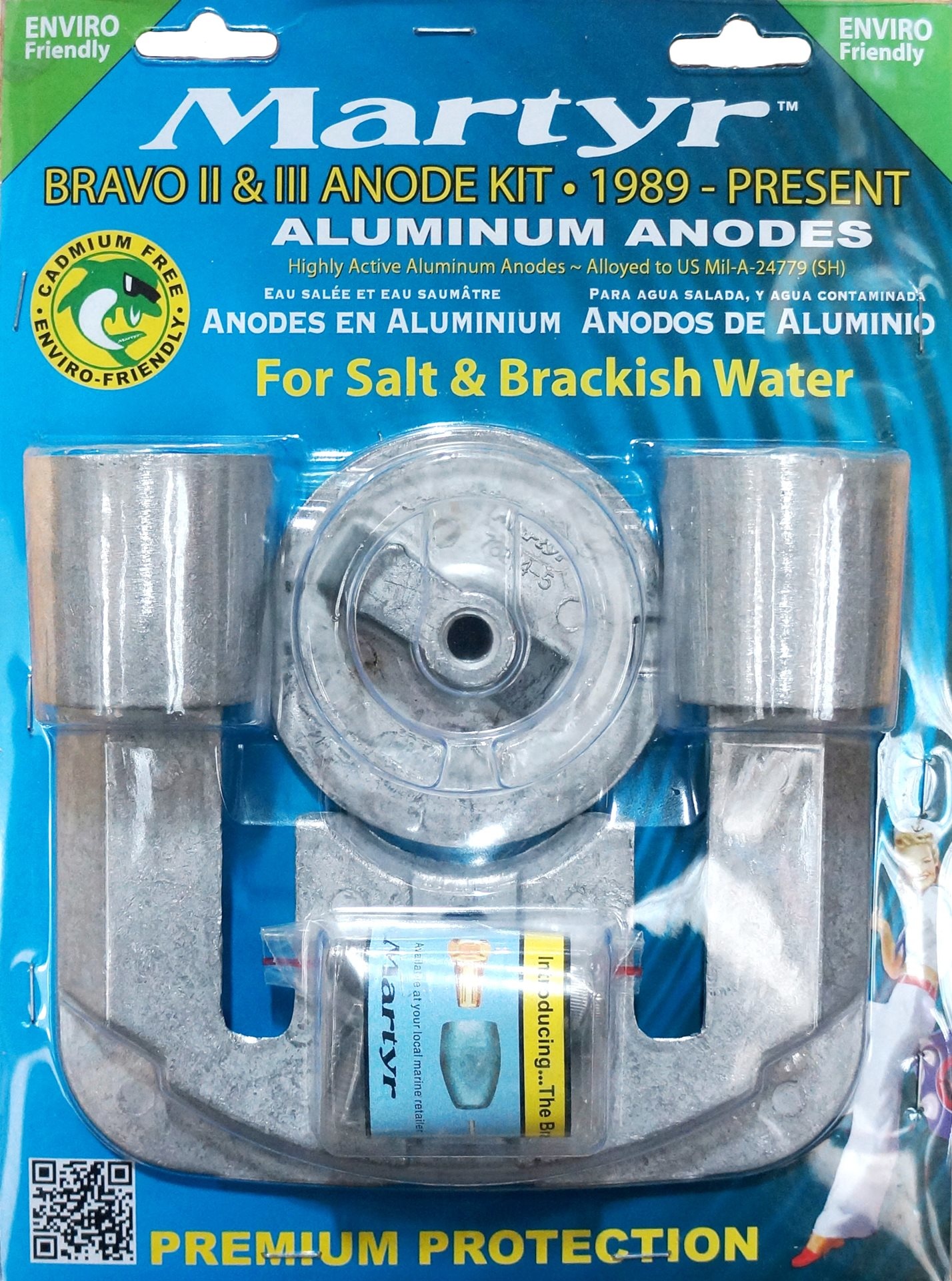 Allpa Aluminium Anode kit Bravo-2 & 3 (1989)