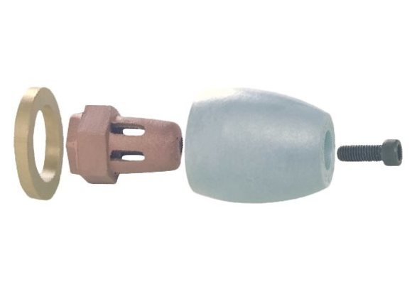 Propeller-moer-anode 3/4 NC10 compleet