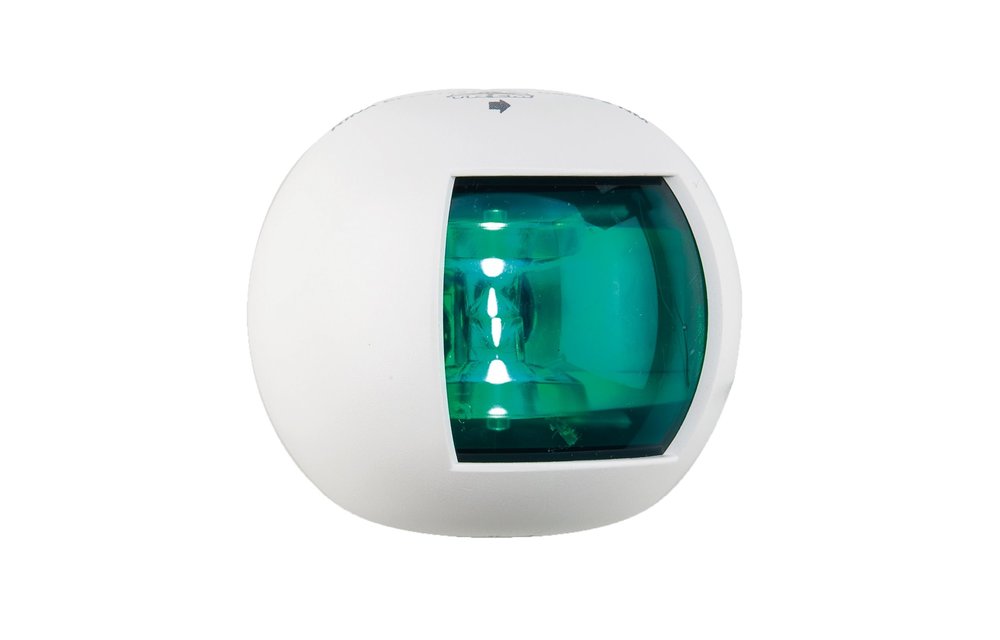 Allpa Positielantaarn Groen Stuurboord LED 12-24V wit polycarbonaat huis