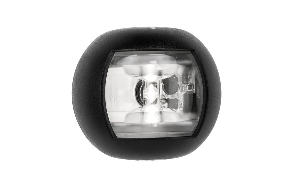 Allpa Positielantaarn Wit Heklicht 135° LED 12-24V zwart carbonaat huis