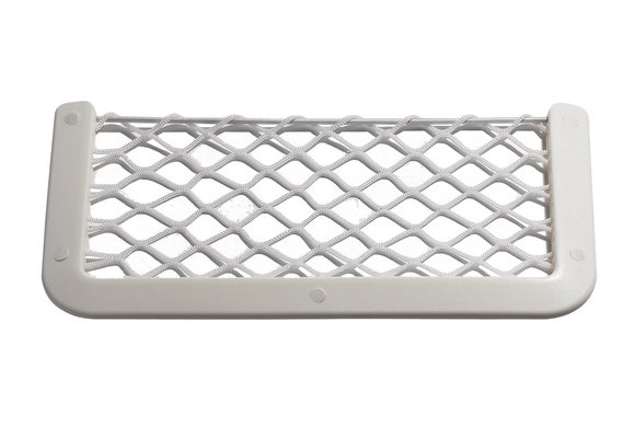 Allpa Kunststof opbergvak  wit  met wit elastisch net  afm. 180x365mm