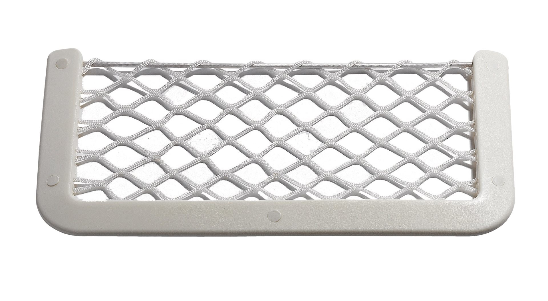 Allpa Kunststof opbergvak wit met wit elastisch net afm. 180x365mm