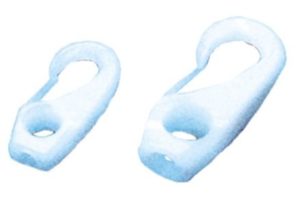 Allpa Nylon musketonhaak  10mm  wit