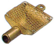 Allpa Messing zuigkorven met RVS filter Ø25mm