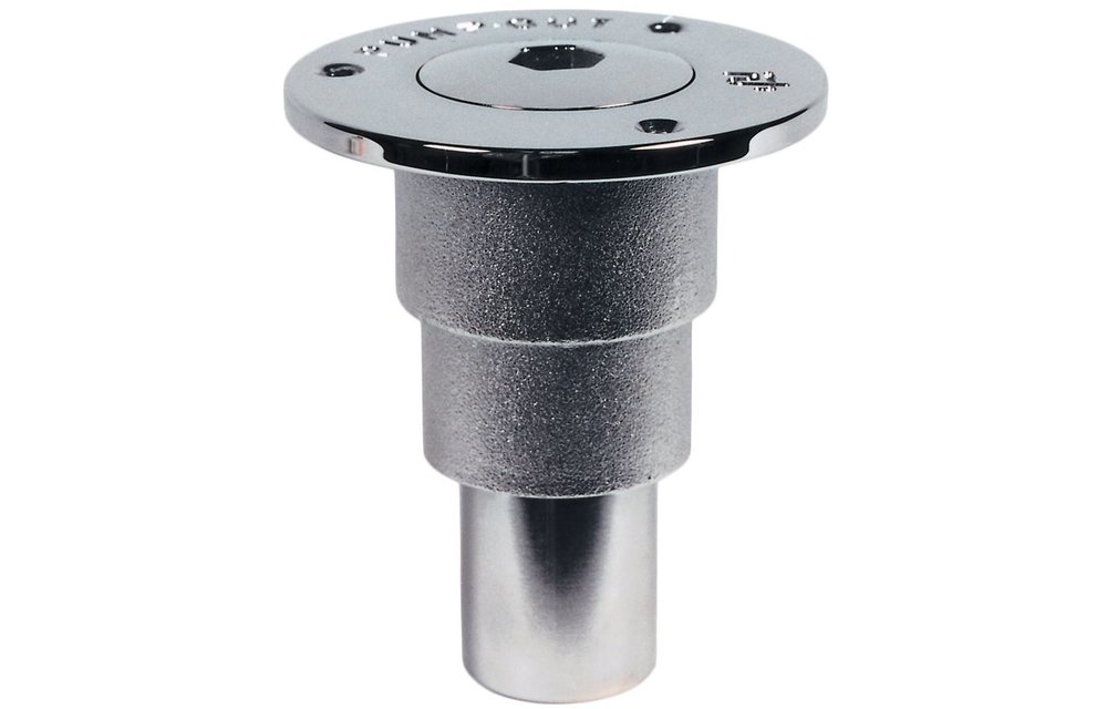 Allpa ISO Afzuigdekfitting messing-verchroomd voor vuilwater aansluitingen Ø38mm/50mm/60mm