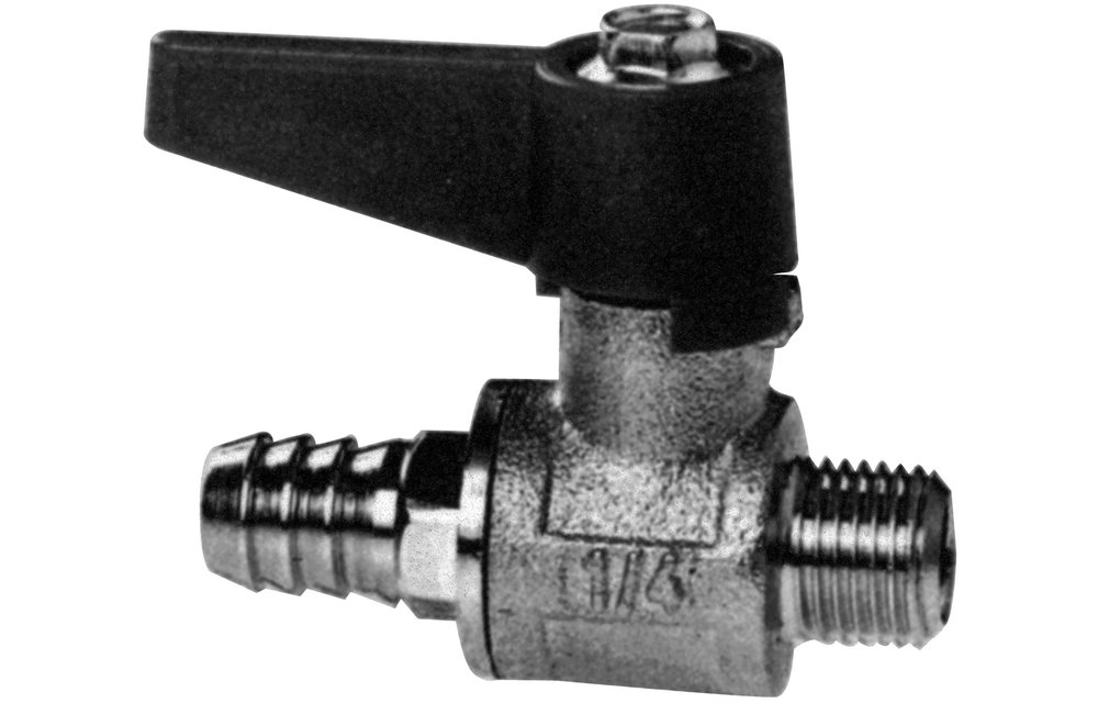 Allpa Messing-verchroomde mini-kogelkranen met tule 12mm 1/4 binnen- & buitendraad