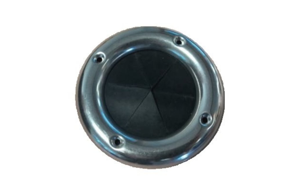 Kabeldoorvoer met RVS ring