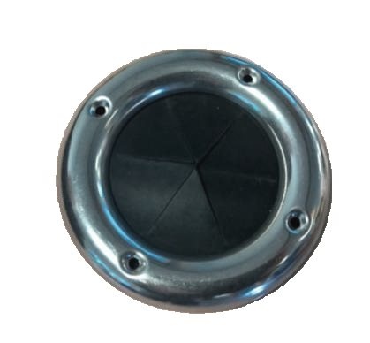 Kabeldoorvoer met RVS ring