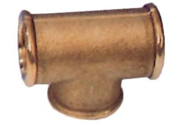 Allpa Messing t-stuk met inwendige draad  1/2