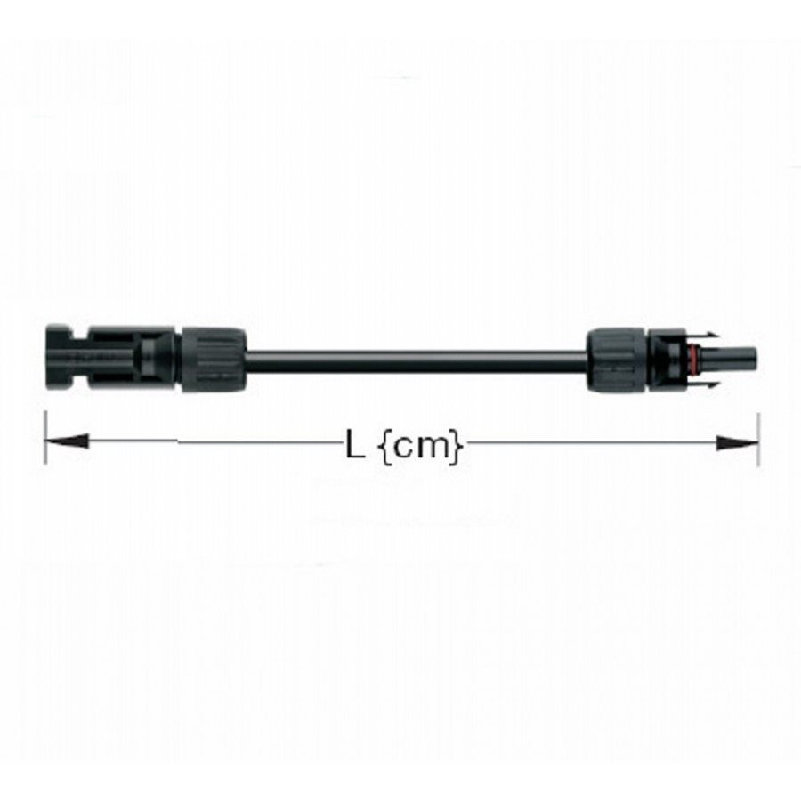 TopSolar kabel 4mm² 20m MC4 male/female