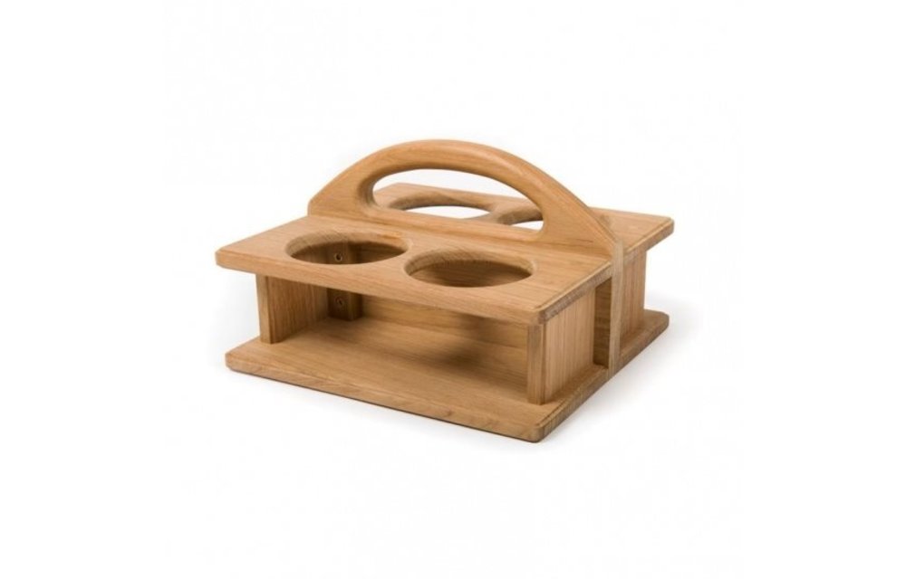 4-glazenrek met handvat