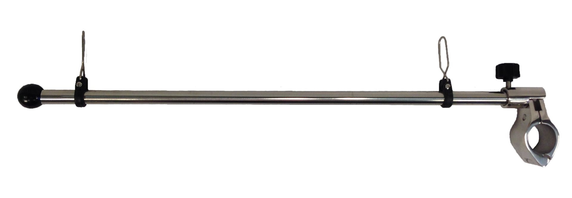 Allpa RVS vlaggenstok  L=450mm  voor montage op railing 25mm