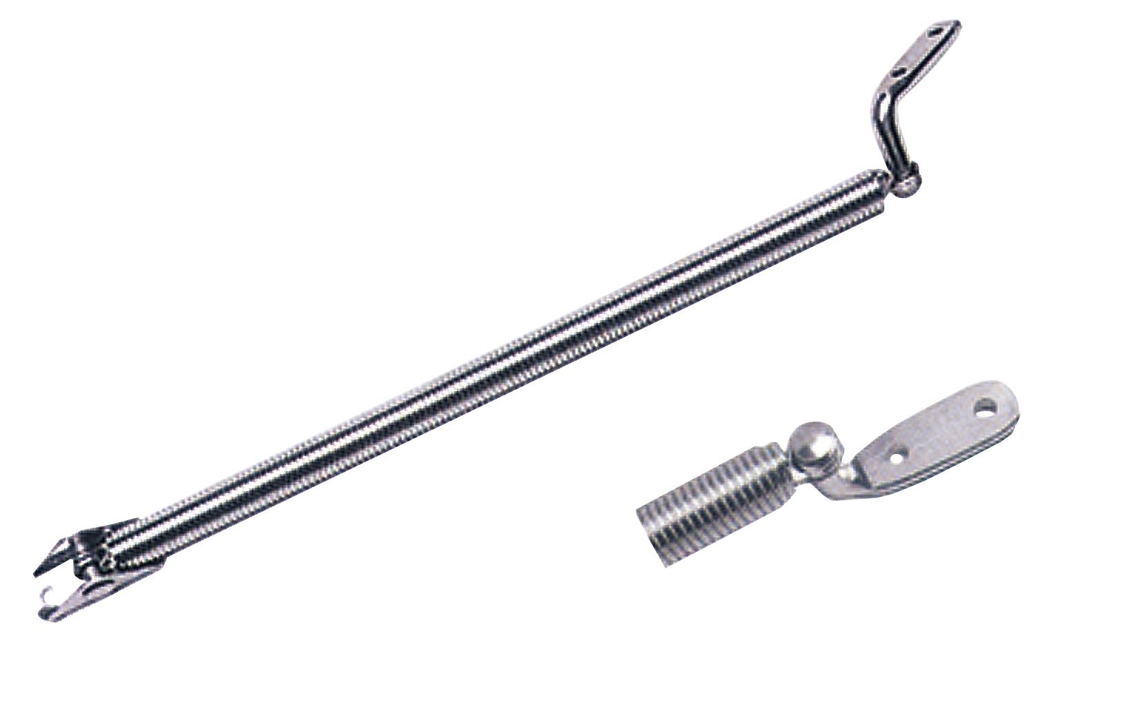Allpa RVS Luikuitzetter met veer Ø10 6mm L=220mm