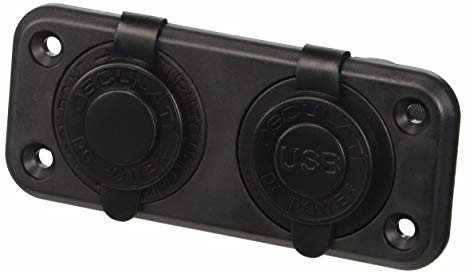 12 volt plug en USB lader