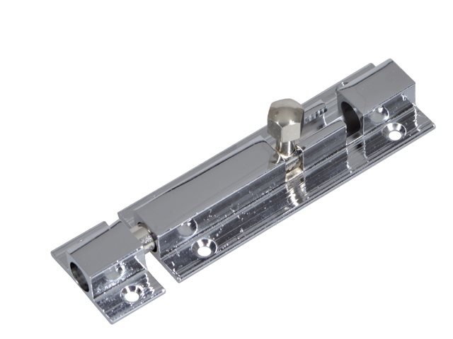 Grendel messing verchroomd 76 mm