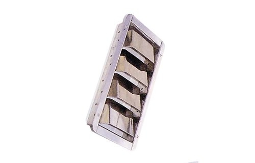 Allpa RVS Ventilatierooster Louvre  240x90x29mm (inbouwmaten)  265x112mm (buitenmaten)
