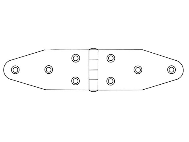 Scharnieren hoogglans gepolijst