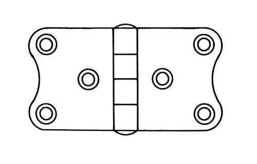 Scharnieren hoogglans gepolijst
