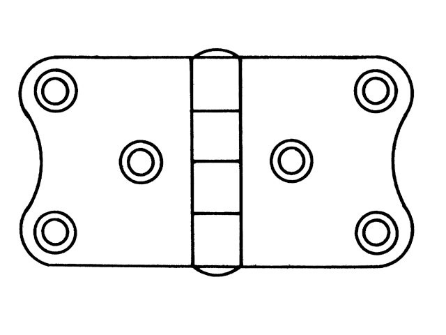 Scharnieren hoogglans gepolijst