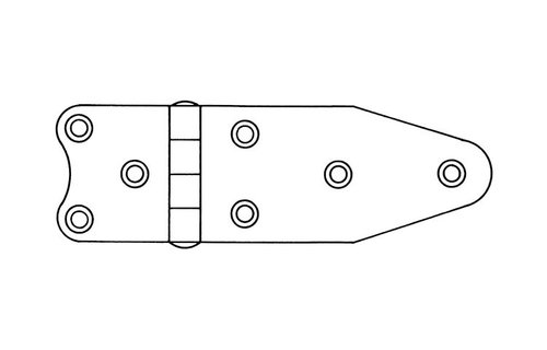 Scharnieren hoogglans gepolijst