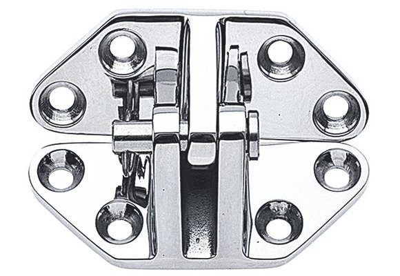 Luikscharnier hoek RVS 67x73mm