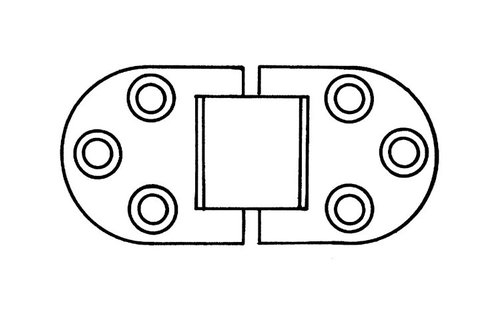 RVS scharnier voor de boot