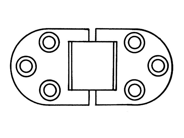 RVS scharnier voor de boot