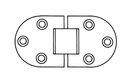 RVS scharnier voor de boot