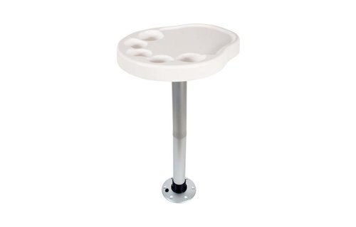 Allpa Volkunststof tafelblad set Palm (450x390mm) met poot (H=685mm) en voet