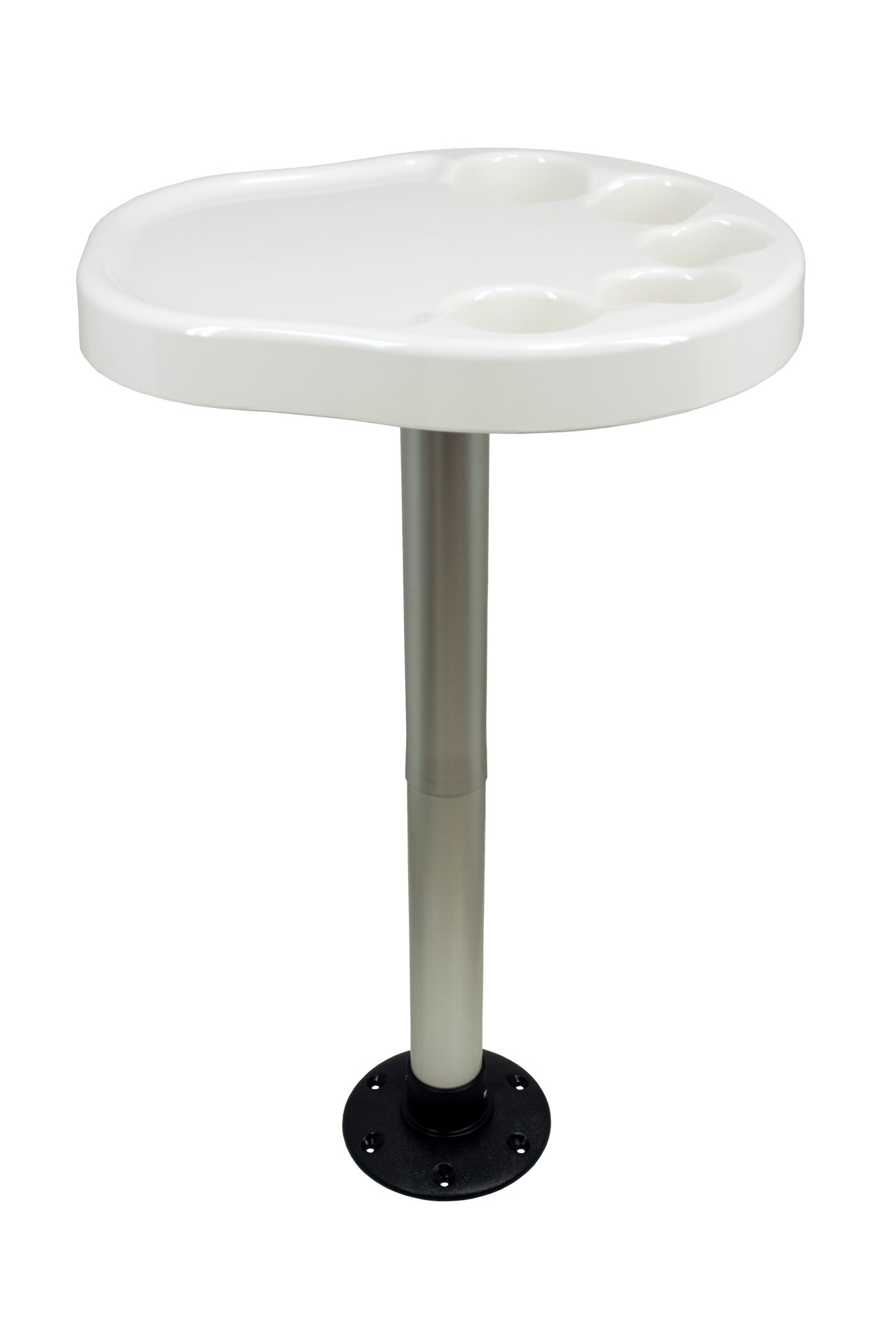 Allpa Volkunststof tafelblad set Palm (450x390mm) met poot (H=685mm) en voet