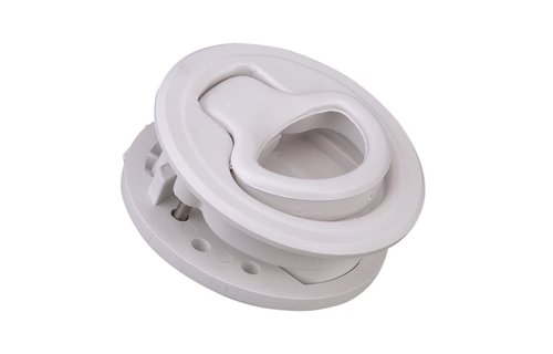 Allpa Kunststof Luik-/deursluiting  Ø60mm  gatmaat Ø50mm  wit