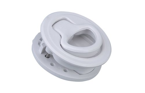 Allpa Kunststof Luik-/deursluiting  Ø60mm  gatmaat Ø50mm  wit