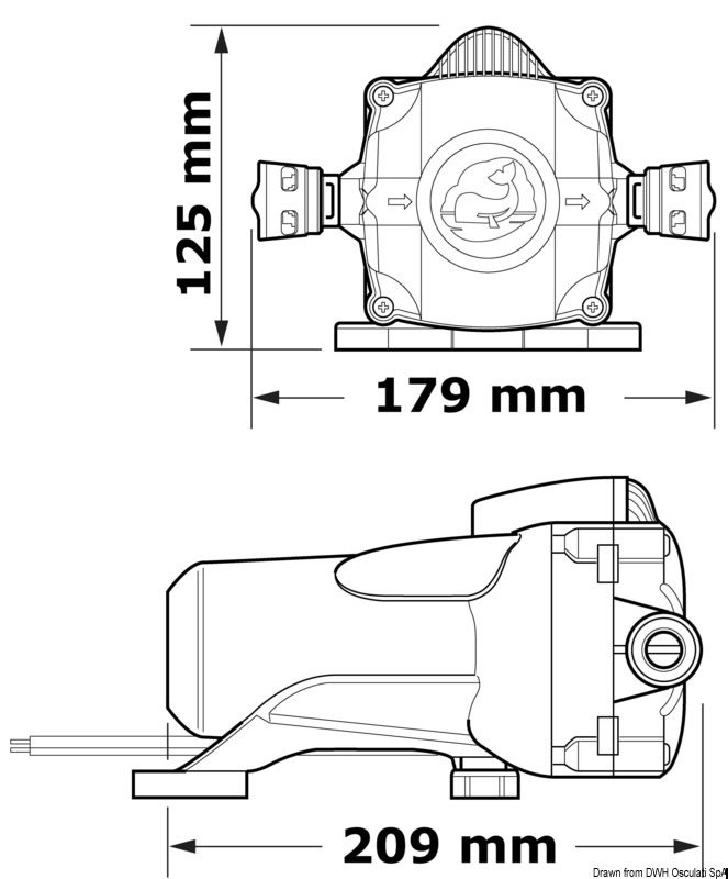 Whale watermaster 12 volt drinkwaterpomp