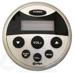 Allpa Waterdichte marine radio  LED verlicht LCD beeldscherm  4x 40W