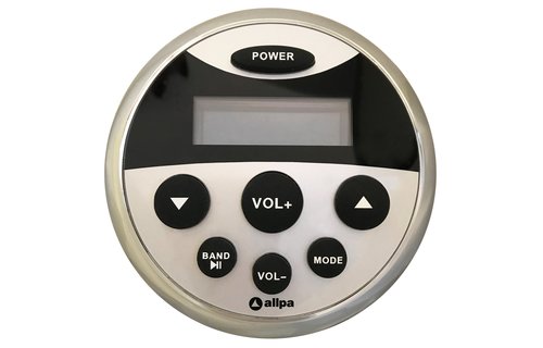 Allpa Waterdichte marine radio  LED verlicht LCD beeldscherm  4x 40W