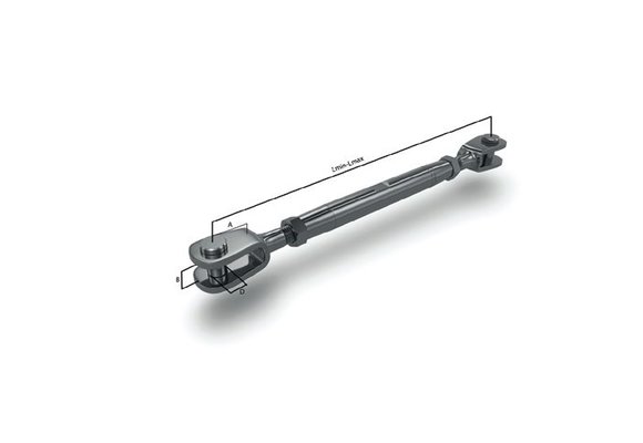 Talamex Wantspanner Brons verchroomd