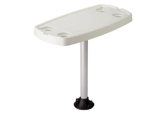 Tafelpoot met blad serie Quick release ABS rechthoek