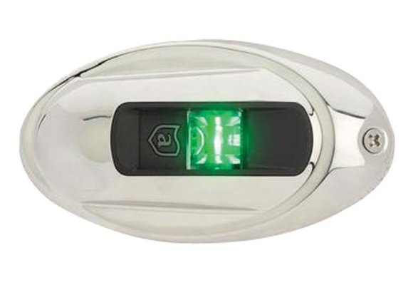 Navigatieverlichting LightArmor LED stuurboord RVS ovaal