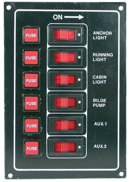 Allpa Aluminium schakelpaneel 12V