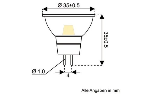 LED vervangingslamp  GU-4 - 1.5 watt