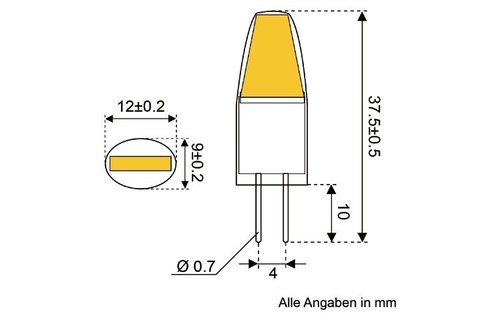 LED vervangingslamp G4 - 2 watt