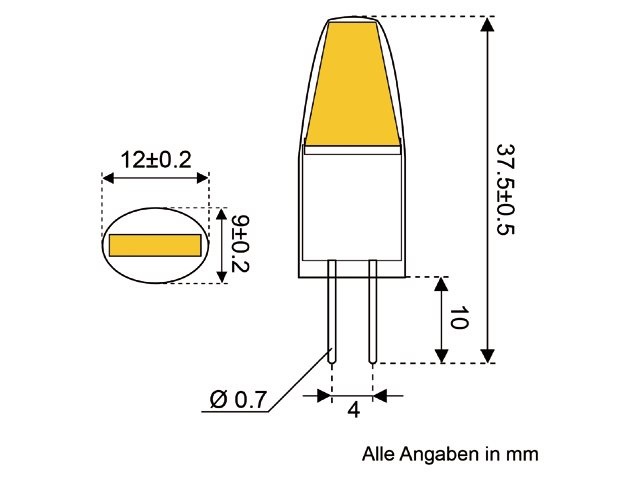 LED vervangingslamp G4 - 2 watt