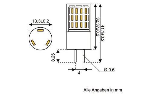 LED vervangingslamp G4 - 45xSMD