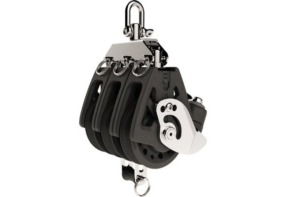 Lewmar Synchro blok 3-schijfs met hondsvot en klem