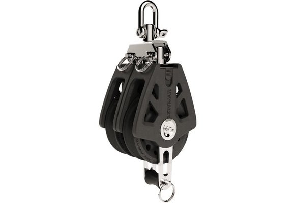 Lewmar Synchro blok 2-schijfs met hondsvot