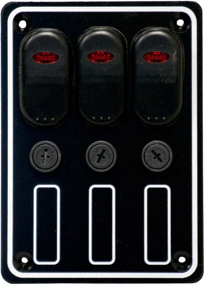 Allpa Aluminium schakelpaneel 12V waterdicht