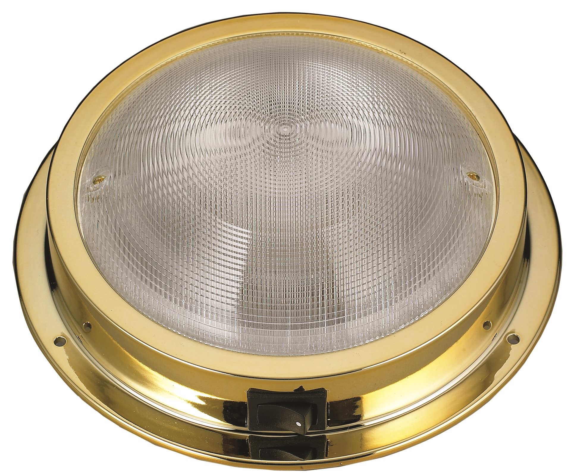 Allpa Messing LED-plafondlamp  opbouw  12V/1 7W  LED  warm wit