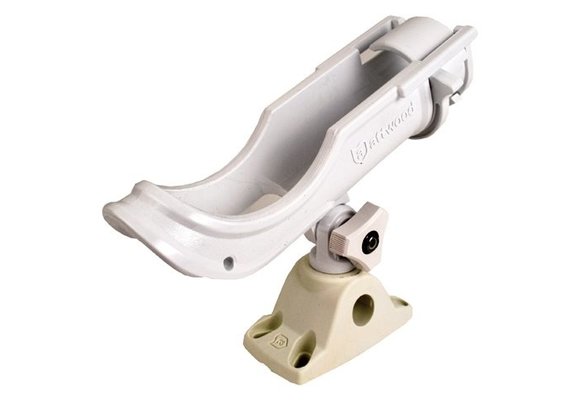 Hengelhouder Heavy duty | Wit met dek montage