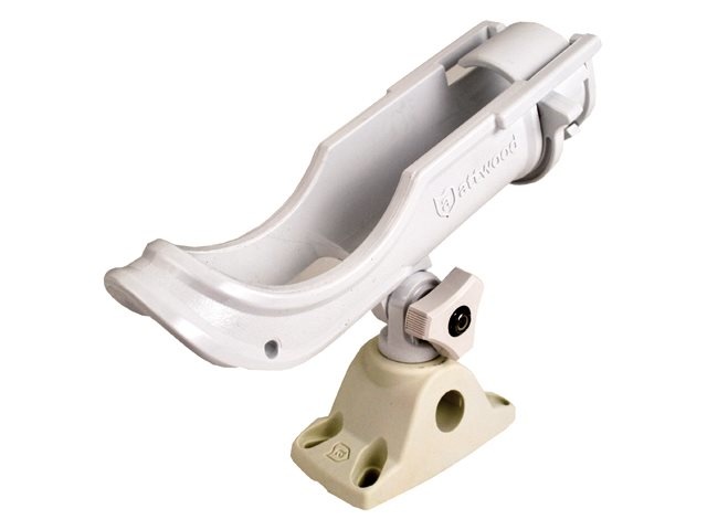 Hengelhouder Heavy duty | Wit met dek montage