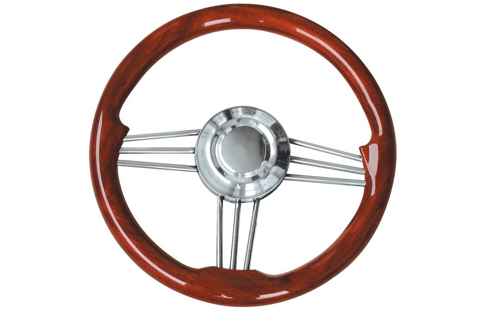 Stuurwiel Type 15L/35 Mahogany wood 35cm